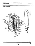 DOOR Diagram and Parts List for UL1293ECW5  Electrolux Freezer