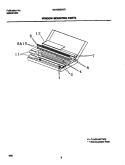 MOUNTING PARTS Diagram and Parts List for WAH09EH2T1  Frigidaire Air Conditioner