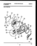 DOOR PARTS Diagram and Parts List for WDG547PBS0  Frigidaire Dryer