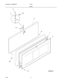DOOR Diagram and Parts List for CF138  Frigidaire Freezer