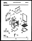BODY PARTS Diagram and Parts List for CG301SP2W1  Frigidaire Range