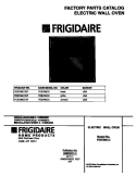 COVER Diagram and Parts List for FEB789CCTF  Frigidaire Wall Oven