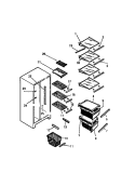 Part Location Diagram of 5308015608 Frigidaire SHELF-FREEZER