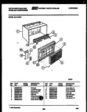 CABINET PARTS Diagram and Parts List for AH117N2T1  Frigidaire Air Conditioner