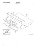 CONTROL PANEL Diagram and Parts List for EW27EW65GS7  Electrolux Wall Oven