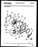 DOOR PARTS Diagram and Parts List for DE271KDW5  Frigidaire Dryer