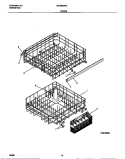 RACKS Diagram and Parts List for MDB662RCS0  Frigidaire Dishwasher