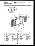 WINDOW MOUNTING PARTS Diagram and Parts List for FAC066P7B1  Frigidaire Air Conditioner