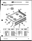 COOKTOP PARTS Diagram and Parts List for 36-3032-23-06  Tappan Range