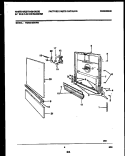 DOOR PARTS Diagram and Parts List for WDB212GBW0  Frigidaire Dishwasher