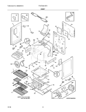 BODY Diagram and Parts List for FPGF3081KFK  Frigidaire Range