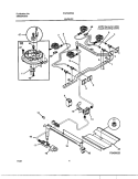 Part Location Diagram of 316134100 Frigidaire Valvetop Burner