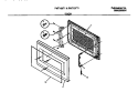 DOOR Diagram and Parts List for FMT103T1W1  Frigidaire Microwave