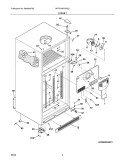 CABINET Diagram and Parts List for WRT21MR7ASU  Crosley Refrigerator