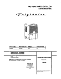 COVER Diagram and Parts List for FDL50K1  Frigidaire Dehumidifier