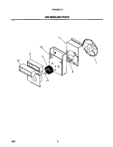 AIR HANDLING PARTS Diagram and Parts List for FAK123J1V1  Frigidaire Air Conditioner