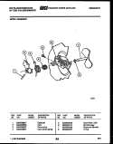 CAM Diagram and Parts List for SU330NXR1  Frigidaire Dishwasher