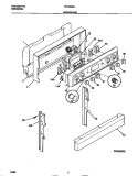 BACKGUARD Diagram and Parts List for FEF350SADC  Frigidaire Range