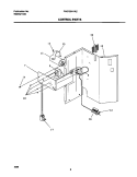 CONTROL PARTS Diagram and Parts List for FAS155H1A2  Frigidaire Air Conditioner
