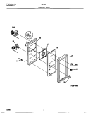 CONTROL PANEL Diagram and Parts List for 72-3651-00-08  Tappan Range