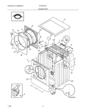 CABINET/TOP Diagram and Parts List for STF2940HS1  Westinghouse Washer
