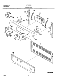 BACKGUARD Diagram and Parts List for FEF366CCA  Frigidaire Range