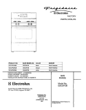 COVER Diagram and Parts List for GSG3PZBBB  Frigidaire Range