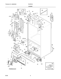 CABINET Diagram and Parts List for EI23BC56IB0  Electrolux Refrigerator
