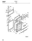 DOOR Diagram and Parts List for FRT16PRCD0  Frigidaire Refrigerator
