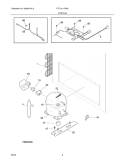 SYSTEM Diagram and Parts List for FFC1311DW0  Frigidaire Freezer