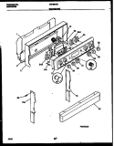 BACKGUARD Diagram and Parts List for FEF351SAWA  Frigidaire Range
