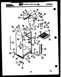 CABINET PARTS Diagram and Parts List for TSK180AN7T  Kelvinator Refrigerator