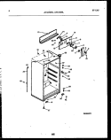 CABINET PARTS Diagram and Parts List for ATG150NLW2  Frigidaire Refrigerator