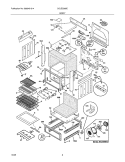 BODY Diagram and Parts List for CGLES385ES1  Frigidaire Wall Oven