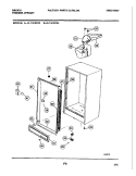 CABINET Diagram and Parts List for UL1141ECA3  Frigidaire Freezer