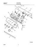 CONTROL PANEL Diagram and Parts List for GLWS1349AS0  Frigidaire Washer