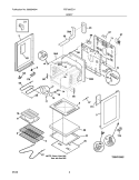 BODY Diagram and Parts List for FEF366ECH  Frigidaire Range