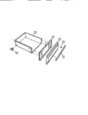 UTILITY DRAWER Diagram and Parts List for CGC4S8DXC  Gibson Range