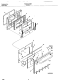 DOOR Diagram and Parts List for FED367CESC  Frigidaire Range