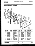DOOR PARTS Diagram and Parts List for FEB755BBBA  Frigidaire Wall Oven