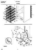 SYSTEM Diagram and Parts List for GFU21M9AW5  Gibson Freezer