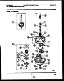 TRANSMISSION PARTS Diagram and Parts List for MLXE62RBWW0  Frigidaire Washer Dryer Combo