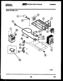 POWER CONTROL Diagram and Parts List for MCT1365L2  Frigidaire Microwave
