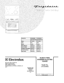 COVER Diagram and Parts List for CFES365ES6  Frigidaire Range