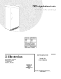 COVER Diagram and Parts List for FRU17B2JW16  Frigidaire Refrigerator