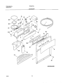 Part Location Diagram of 5304421827 Frigidaire Dispenser Control Board