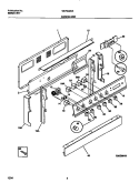BACKGUARD Diagram and Parts List for WEF322SAWA  Frigidaire Range