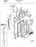 DOOR Diagram and Parts List for FRT22RGCD0  Frigidaire Refrigerator