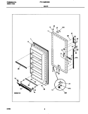 DOOR Diagram and Parts List for FFU14M8GW0  Frigidaire Freezer