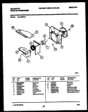 AIR HANDLING PARTS Diagram and Parts List for KAL102S1A1  Kelvinator Air Conditioner
